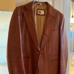 Genuine leather jacket for man.